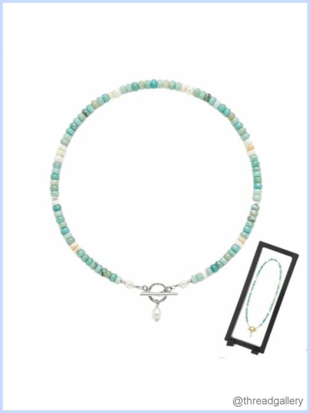 Dainty Handmade Beaded Pearl Necklace Gold Plated Clasp Bohemian Pendant